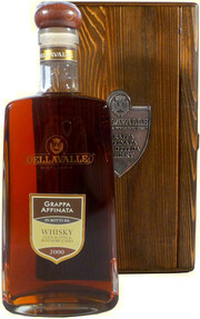 Граппа Grappa Affinata in botti da Whisky (Glen Scotia & Bowmore Casks), 2000, gift box, 0.7 л