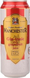 Manchester Gin-tonic with Grapefruit juice, in can, 0.45 л