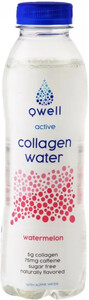 Qwell Collagen Water, Watermelon, 530 мл