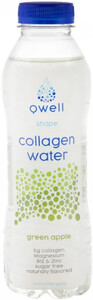 Qwell Collagen Water, Green Apple, 530 мл