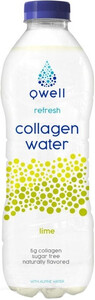 Qwell Collagen Water, Lime, 530 мл