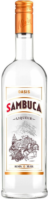На фото изображение Oasis Sambuca, 0.5 L (Оазис Самбука объемом 0.5 литра)