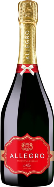 На фото изображение Agroservis, Allegro Nero, 0.75 L (Агросервис, Аллегро Неро, слабоалкогольный напиток объемом 0.75 литра)
