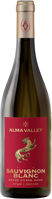 На фото изображение Alma Valley Sauvignon Blanc, 0.75 L (Альма Валей Совиньон Блан объемом 0.75 литра)