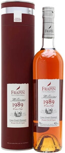 Коньяк Frapin Millesime (40,3%), Cognac Grand Champagne AOC, 1989, gift tube, 0.7 л