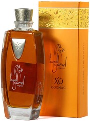 На фото изображение Leopold Gourmel, XO Cognac, carafe & gift box, 0.5 L (Леопольд Гурмель, Коньяк ХО в декантере и подарочной коробке объемом 0.5 литра)