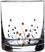 Rona, Classic Whisky Glass, Plant Decor, set of 6 pcs, 280 ml