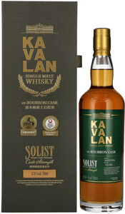 Kavalan, Solist Ex-Bourbon Cask (57,8%), gift box, 0.7 л