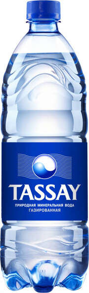 На фото изображение Tassay Sparkling, PET, 1 L (Тассай Газированная, ПЭТ объемом 1 литр)
