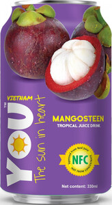 Ю Вьетнам Мангустин, Напиток Сокосодержащий 30%, 0.33 л
