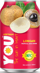Ю Вьетнам Лонган, Напиток Сокосодержащий 30%, 0.33 л