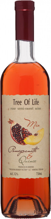 На фото изображение Tree of life Pomegranate and Quince, 0.75 L (Дерево Жизни Гранат с Айвой объемом 0.75 литра)
