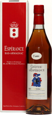 In the photo image Chateau dEsperance, Bas-Armagnac, 5 years, box, 0.7 L