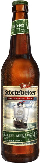 На фото изображение Stortebeker, Kellerbier 1402, 0.5 L (Штёртебекер, Келлербир 1402 объемом 0.5 литра)