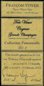 Коньяк Francois Voyer Lot №2 Collection Personnelle, 0.7 л