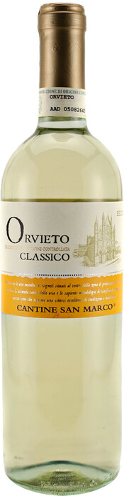 In the photo image Cantine San Marco, Orvieto Classico DOC, 2011, 0.75 L