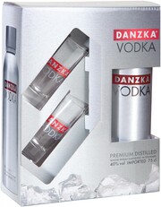 In the photo image Danzka, gift box with 2 glasses, 0.75 L