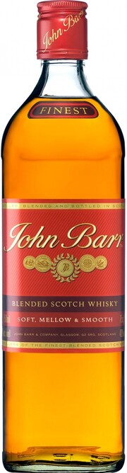 На фото изображение John Barr Finest, 1 L (Джон Барр Файнест в бутылках объемом 1 литр)