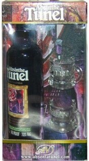 In the photo image Tunel Black, gift box with two glasses, 0.35 L