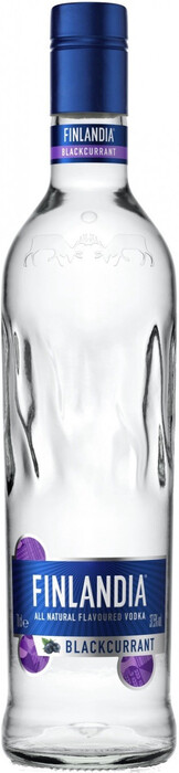 На фото изображение Finlandia Blackcurrant, 0.7 L (Финляндия Черная смородина объемом 0.7 литра)