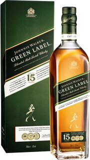 In the photo image Johnnie Walker Green Label 15 years old, with box, 0.7 L