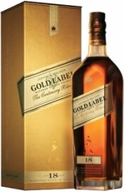 In the photo image Gold Label 18 years old, with box, 0.75 L