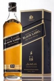 In the photo image Black Label, with metal box, 1 L