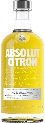 На фото изображение Absolut Citron, 0.5 L (Абсолют Лимон объемом 0.5 литра)