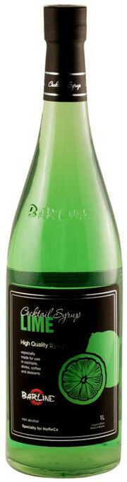 На фото изображение Barline, Lime, 1 L (Барлайн, Лайм объемом 1 литр)