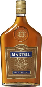 На фото изображение Martell VS, flask, 0.35 L (Мартель ВС, фляжка объемом 0.35 литра)