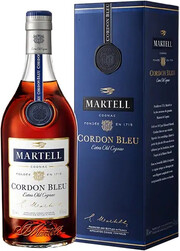 На фото изображение Martell Cordon Bleu, with box, 0.35 L (Мартель Кордон Блю, в коробке объемом 0.35 литра)