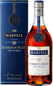 In the photo image Martell Cordon Bleu, with box, 0.7 L