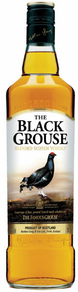 На фото изображение The Black Grouse, 0.7 L (Блэк Граус в бутылках объемом 0.7 литра)