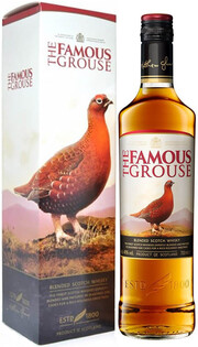 На фото изображение The Famous Grouse Finest, with box, 0.7 L (Фэймос Граус Файнест, в коробке в бутылках объемом 0.7 литра)