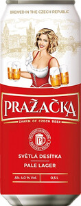 Лёгкое пиво Prazacka Svetle, in can, 0.5 л