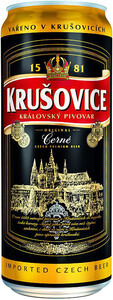 Krusovice Cerne, in can, 0.5 L