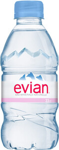 Негазована вода Evian Still, PET, 0.33 л