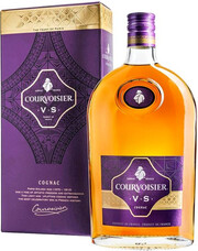 In the photo image Courvoisier VS, flask, with box, 0.5 L