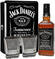 Jack Daniels, metal box with 2 glasses