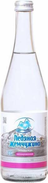 На фото изображение Ice Pearl Still, Glass, 0.5 L (Ледяная Жемчужина негазированная, в стеклянной бутылке объемом 0.5 литра)