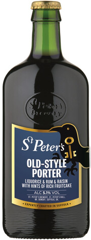 На фото изображение St. Peters, Old-Style Porter, 0.5 L (Сейнт Питерс, Олд-Стайл Портер объемом 0.5 литра)