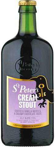 На фото изображение St. Peters, Cream Stout, 0.5 L (Сейнт Питерс, Крим Стаут объемом 0.5 литра)