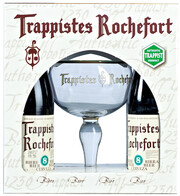 Пиво Trappistes Rochefort 8, gift set (4 bottles & glass), 0.33 л
