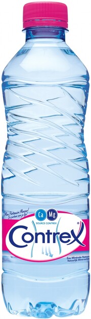 На фото изображение Contrex, PET, 0.5 L (Контрекс, в пластиковой бутылке объемом 0.5 литра)