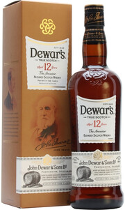 In the photo image Dewars 12 years old, in box, 1 L