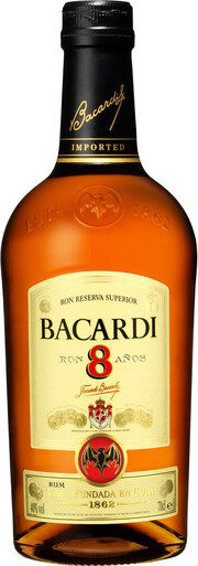 In the photo image Bacardi 8, 0.7 L