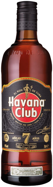 На фото изображение Havana Club Anejo 7 Anos, 0.7 L (Гавана Клуб Аньехо 7 лет объемом 0.7 литра)