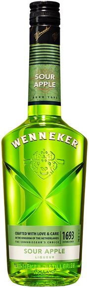 На фото изображение Wenneker, Sour Apple, 0.7 L (Веннекер, Сауэ Эпл объемом 0.7 литра)