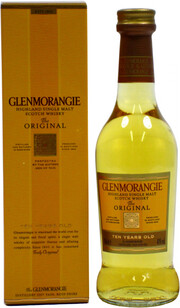 На фото изображение Glenmorangie The Original, in gift box, 0.1 L (Гленморанджи Ориджинл, в подарочной коробке в маленьких бутылках объемом 0.1 литра)