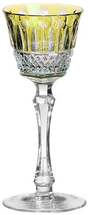 На фото изображение Ajka Crystal, St. Louis Amber, Liquor Stemglass, 0.07 L (Сент Луис Янтарь, Рюмка для ликера объемом 0.07 литра)